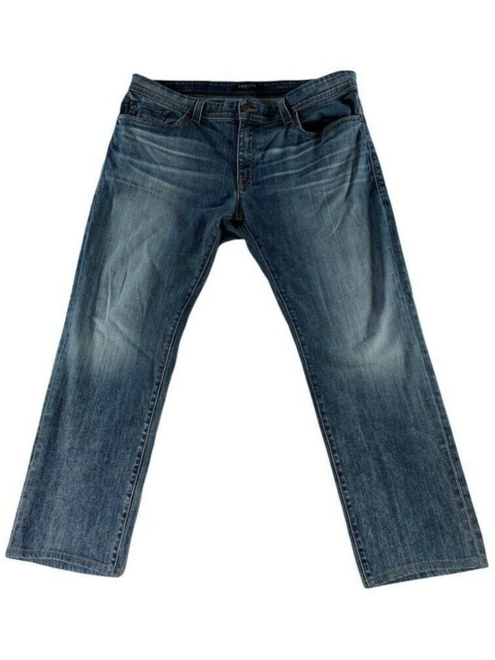 Fidelity Denim Men's Jimmy Exile Vintage Jeans Medium Wash Blue • Size 40x30
